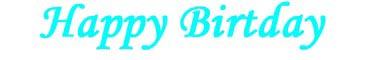 happy birthday
